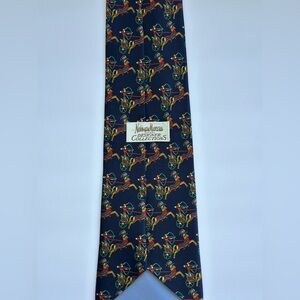 Vintage Neiman Marcus Designer Collections Silk Tie-Richel Equestrian